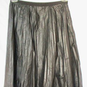Rag & Bone Maxine Black Lamb Leather Pleated Skirt  Size 2